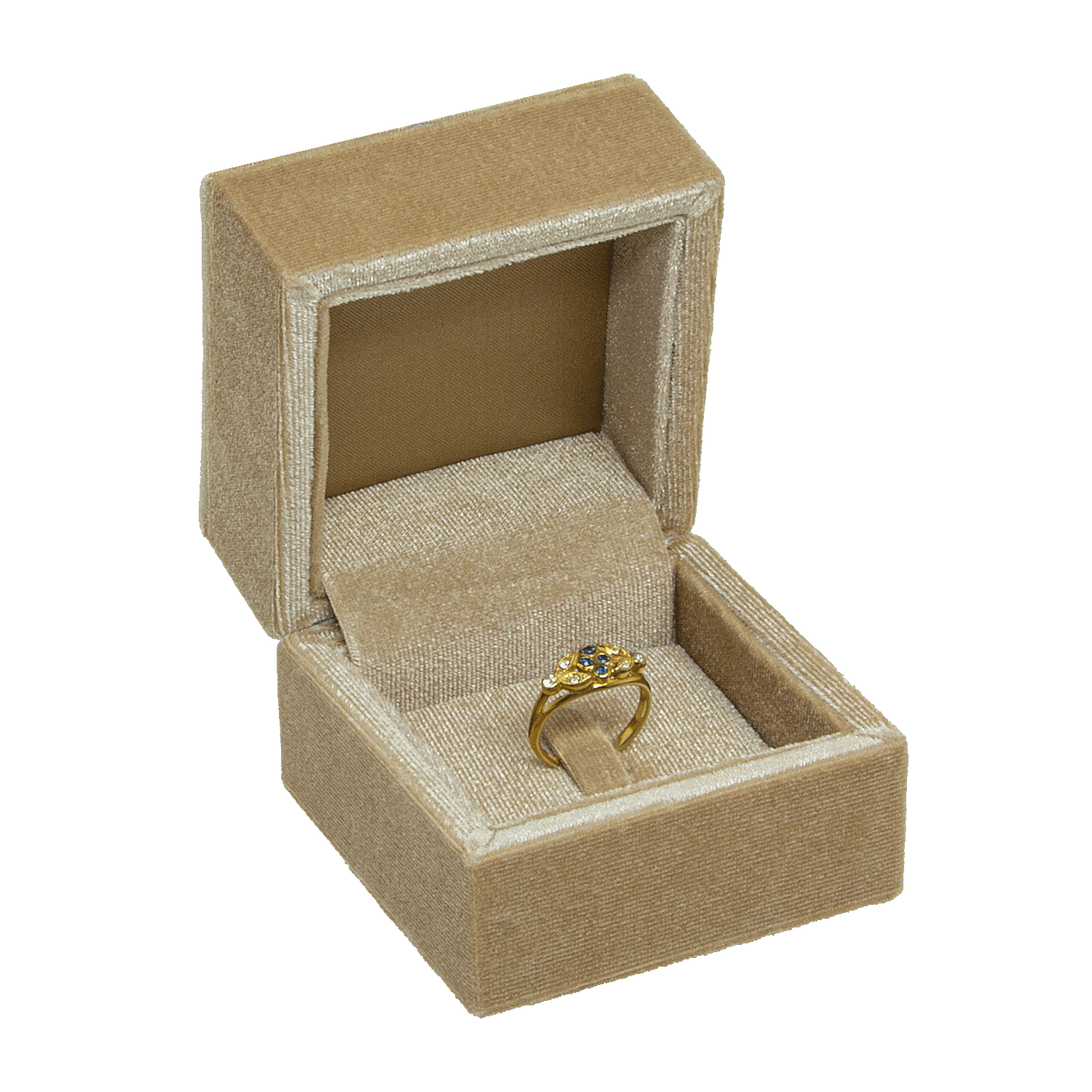 Jewellery cases with velvet cover for rings - earrings - pendants