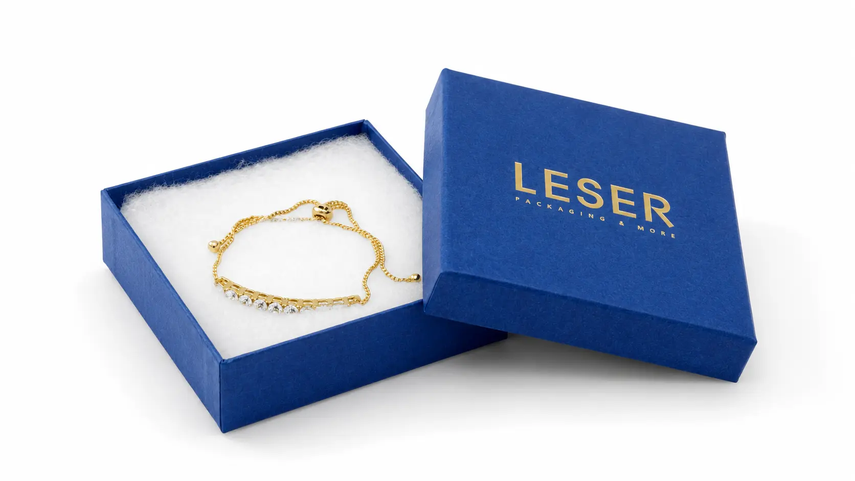 Hot foil stamping for LESER cardboard boxes