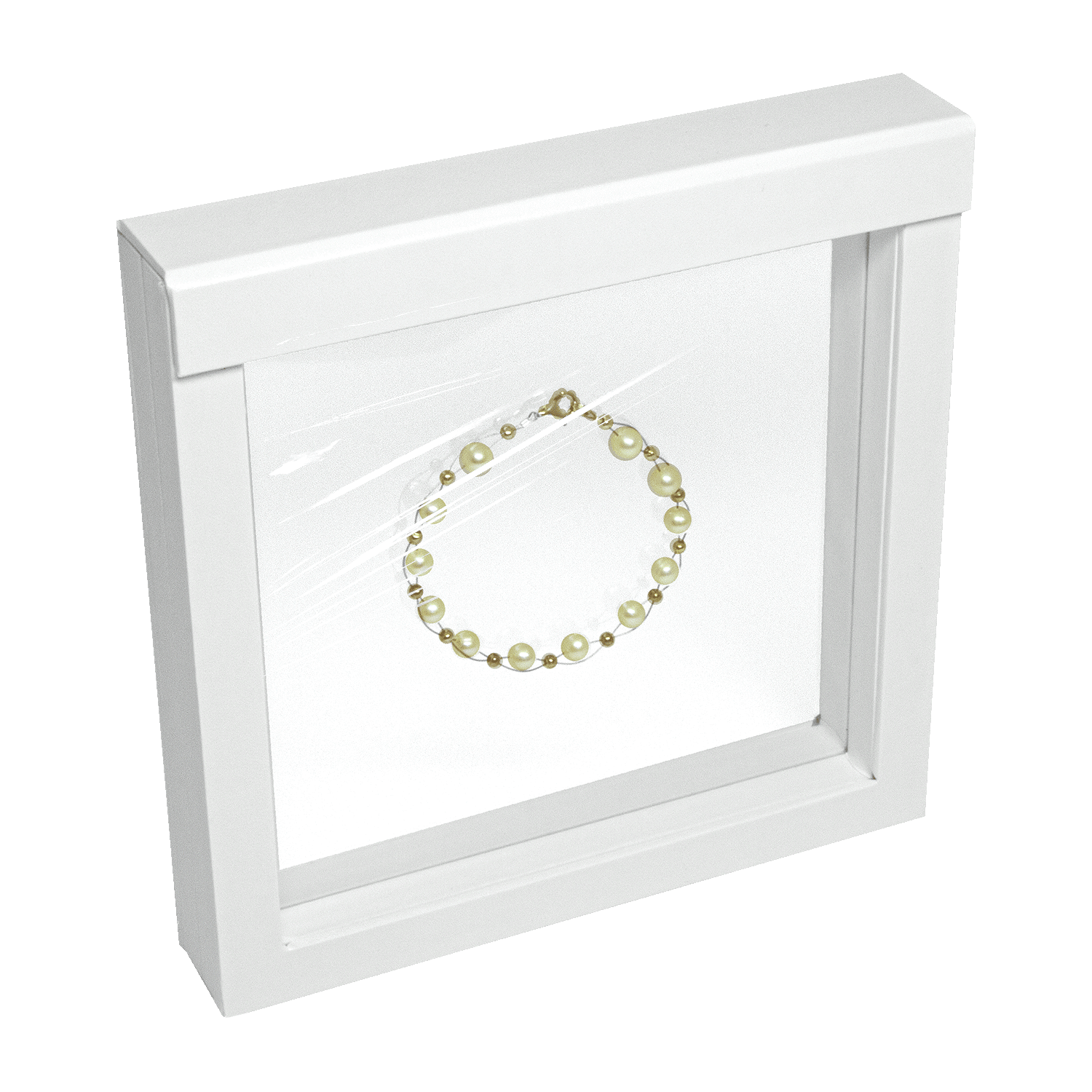 Floating frame for necklaces - colliers