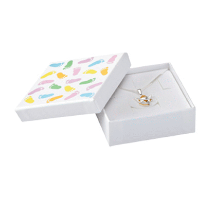 Cardboard boxes for baby and children's jewellery