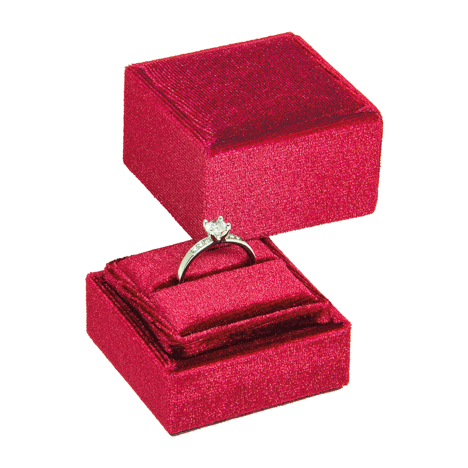 Ring cases with velvet cover