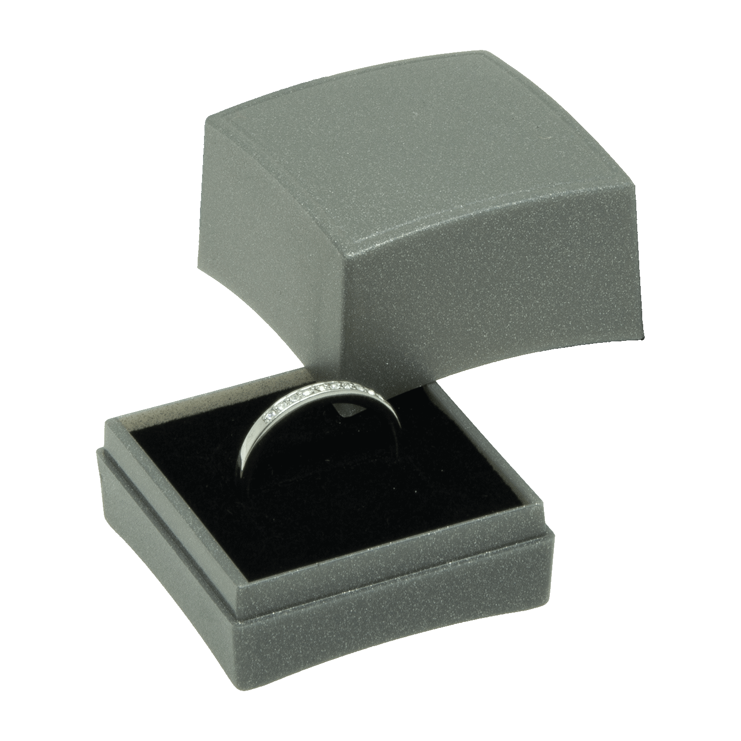 Plastic boxes for rings - wedding rings - stud earrings