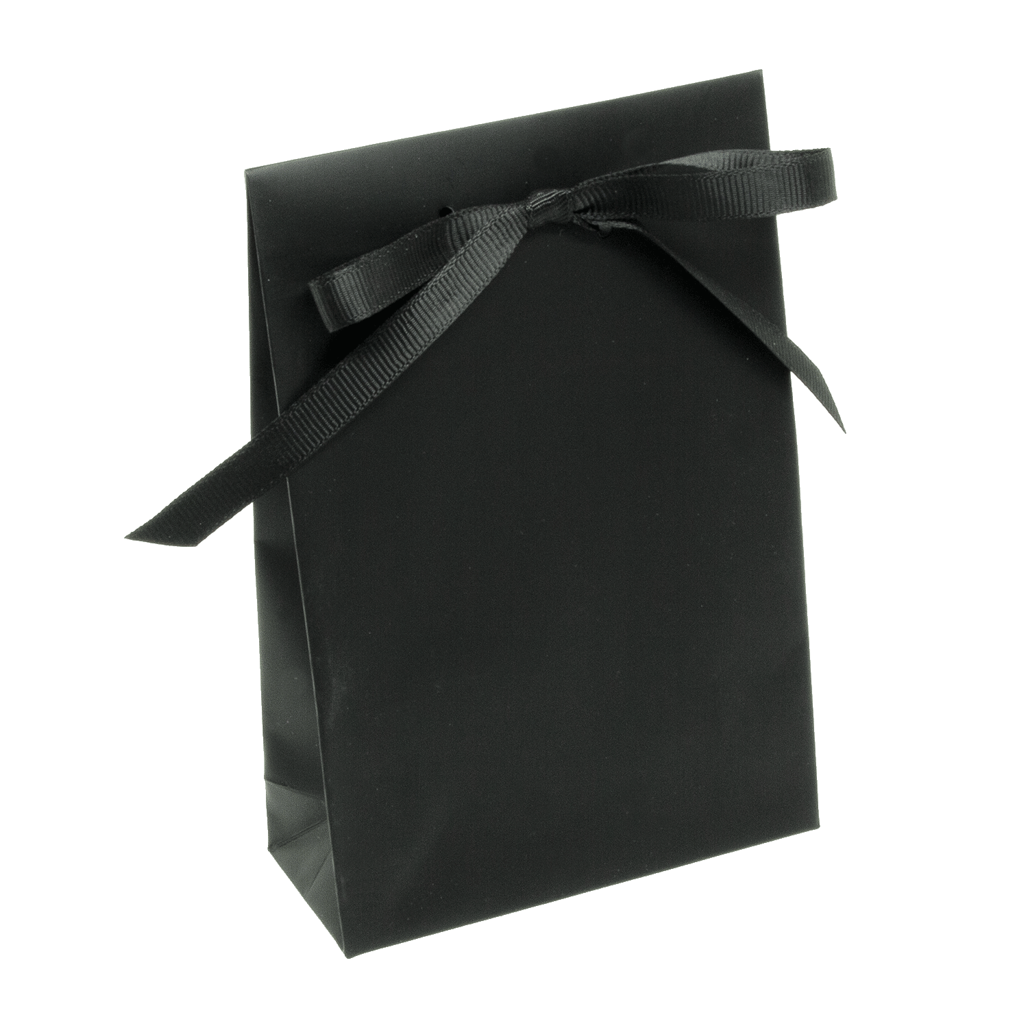 Paper carrier bags with elegant silk ribbon