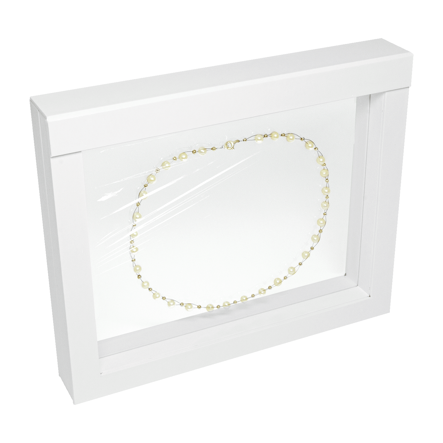 Floating frame for necklaces - colliers