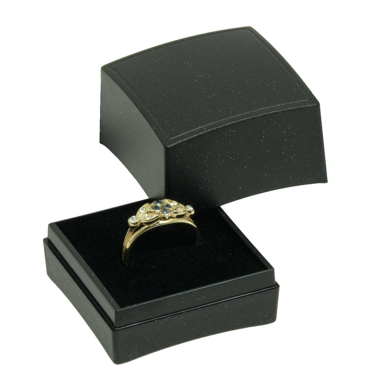 Plastic boxes for rings - wedding rings - stud earrings
