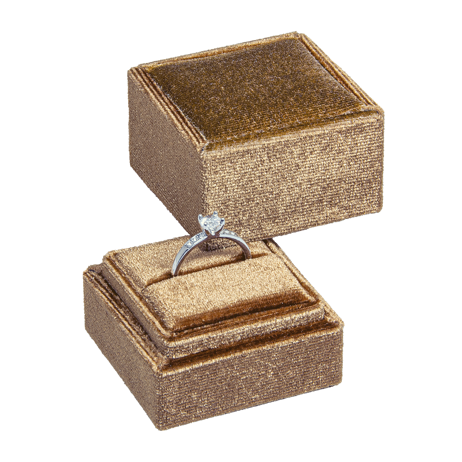 Ring cases with velvet cover