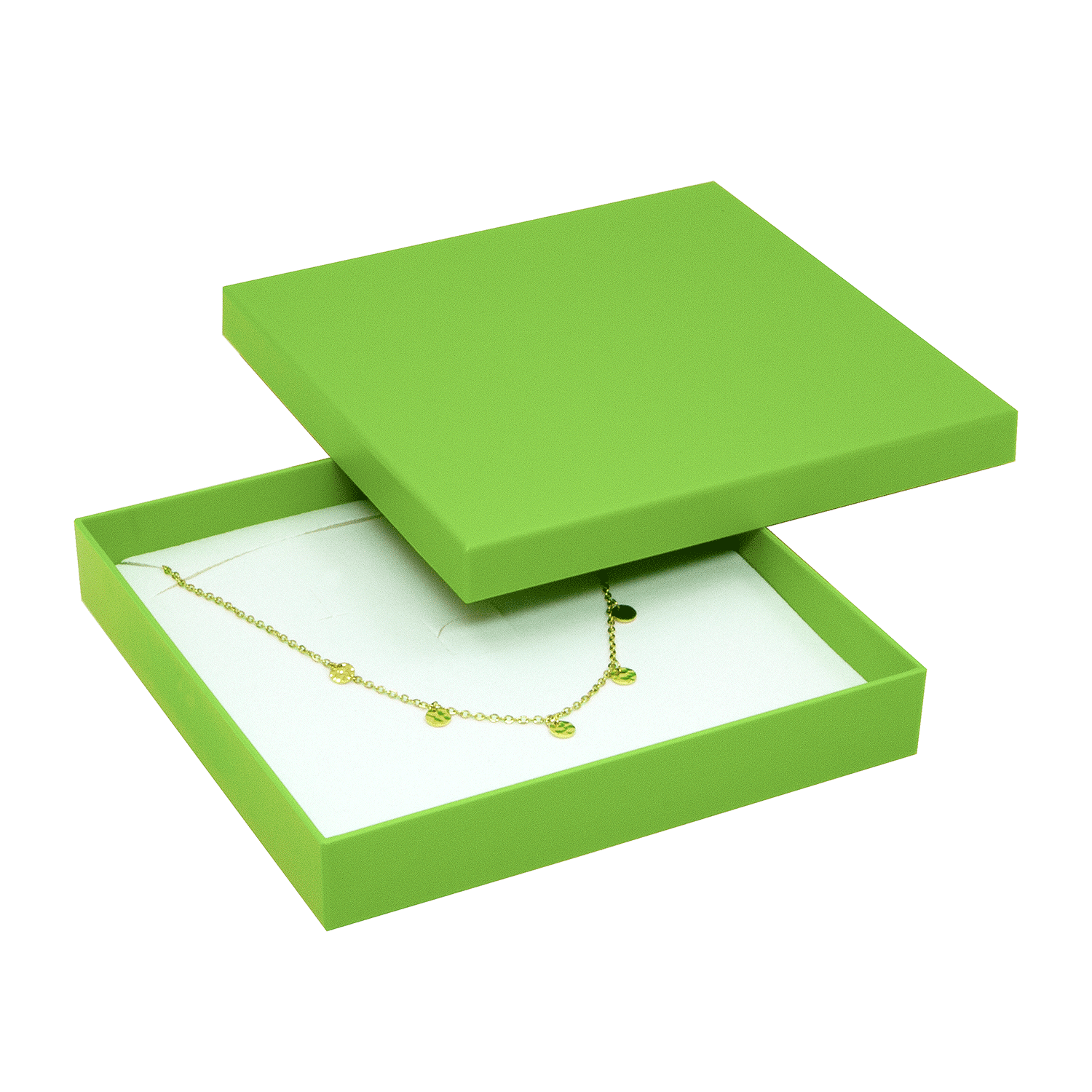 Bio-plastic boxes for necklaces - colliers