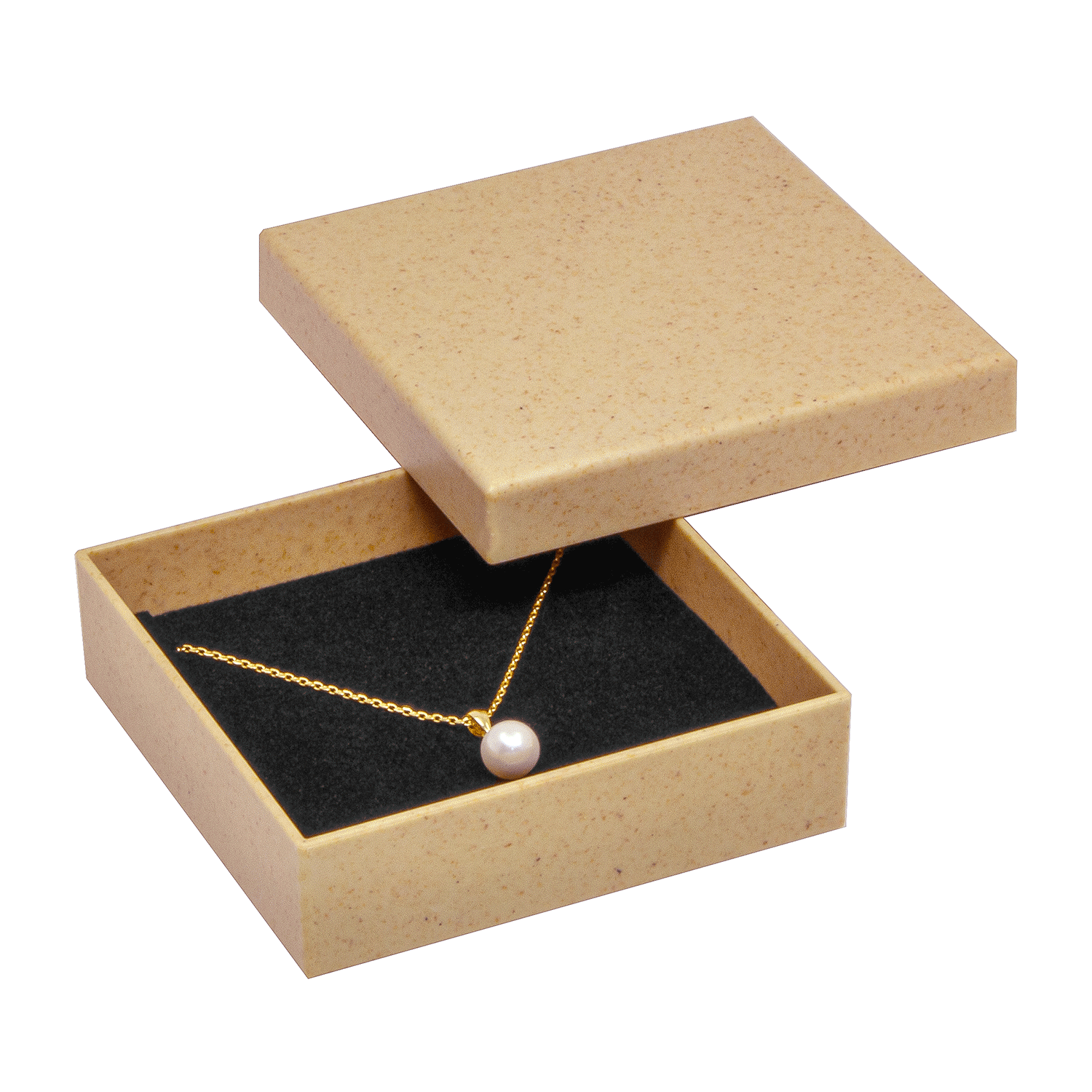Bio-plastic boxes for pendants - earrings - set