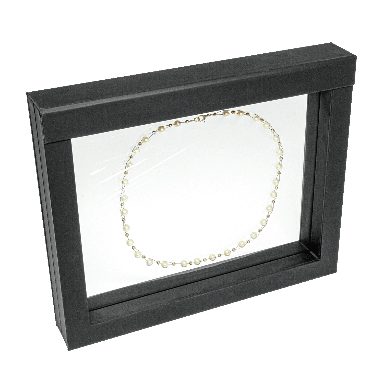 Floating frame for necklaces - colliers