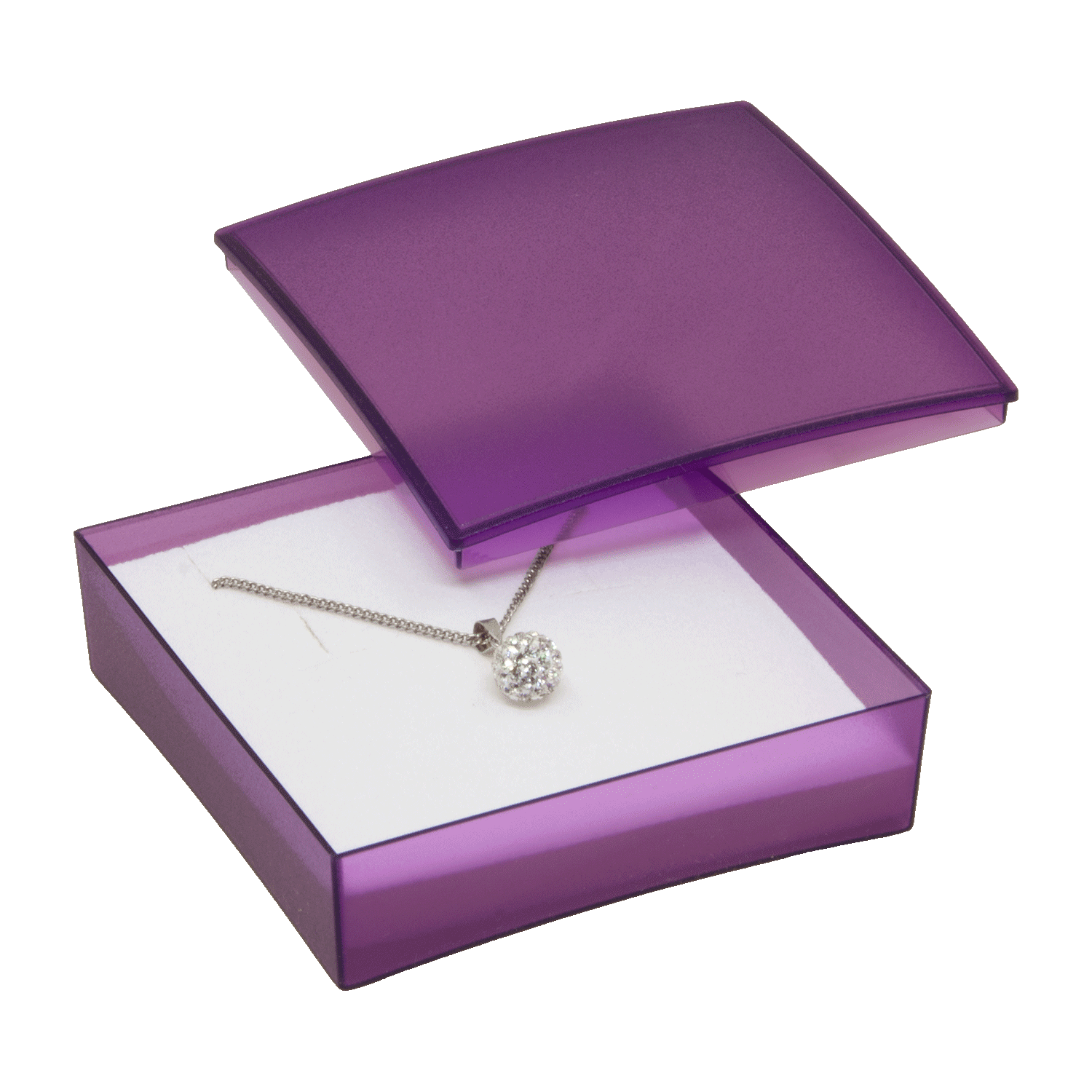 Plastic jewellery boxes for pendants - earrings - set