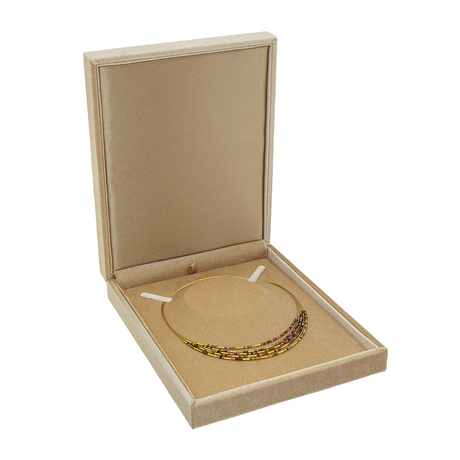 Jewellery cases with velvet cover for necklaces - colliers