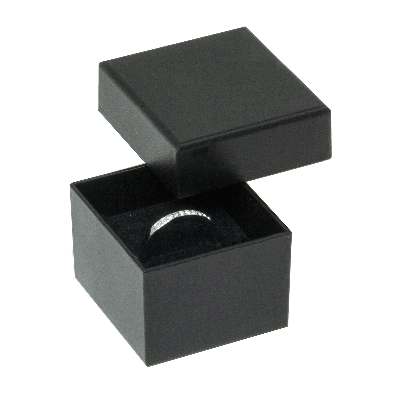 Bio-plastic boxes for rings - wedding rings - stud earrings