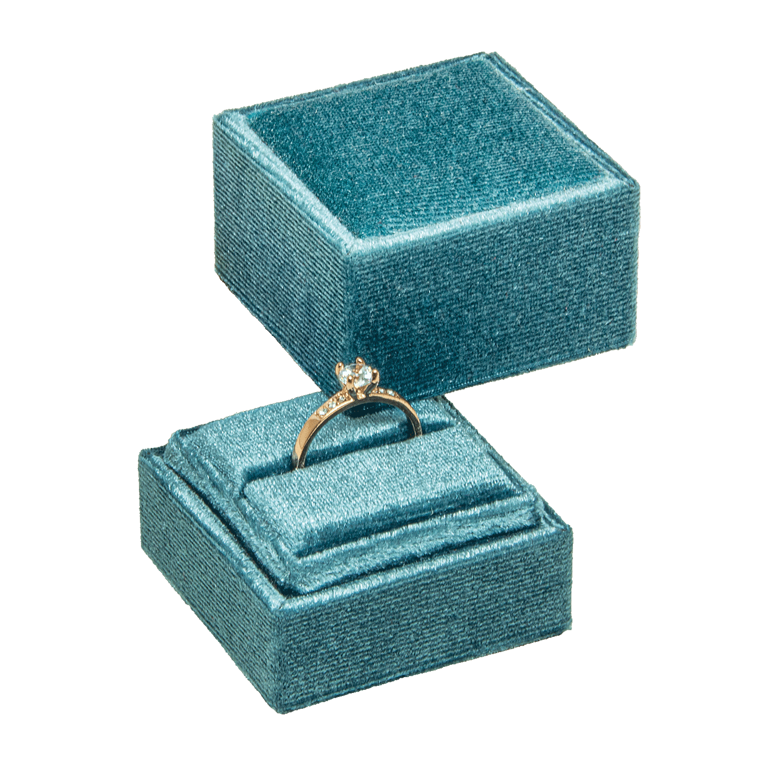 Ring cases with velvet cover