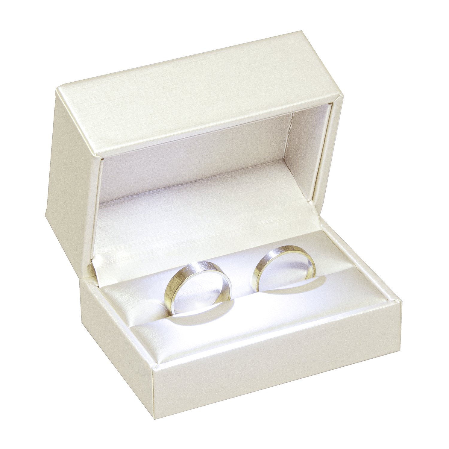LED jewellery cases for wedding rings