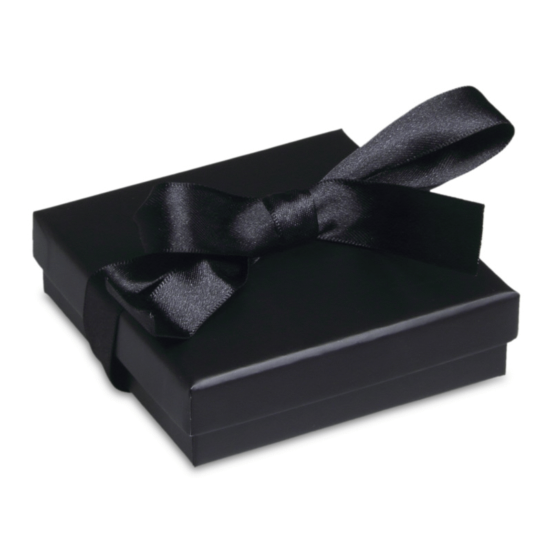 Boxes with ribbon for pendants - earrings - set