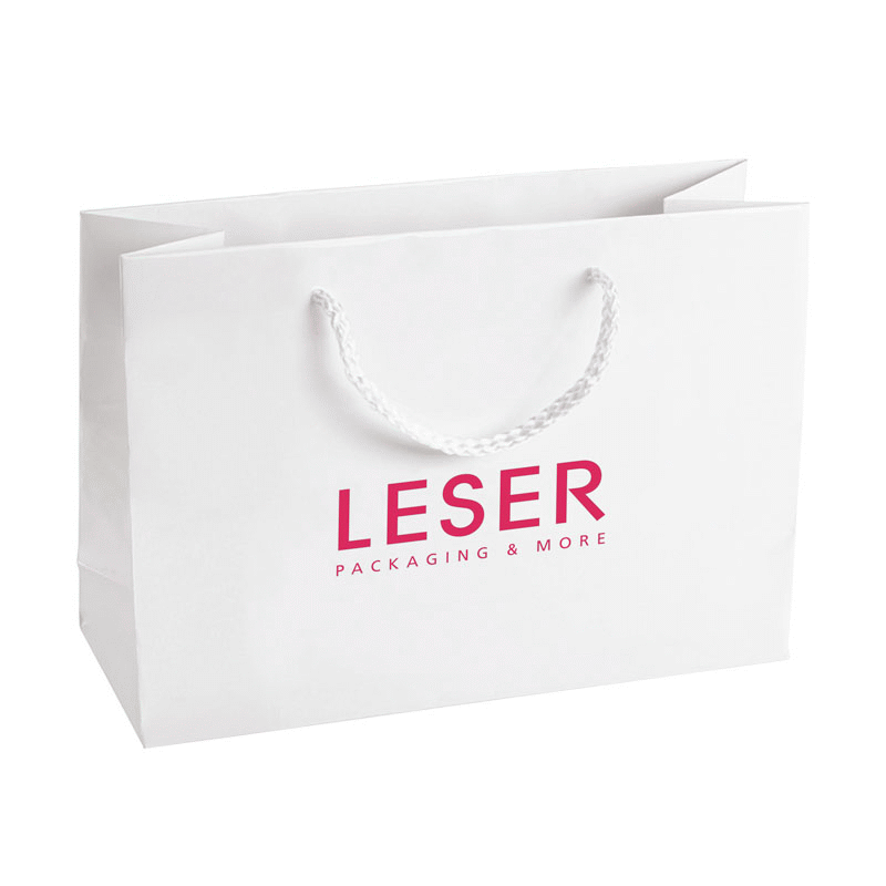 Wide paper carrier bags