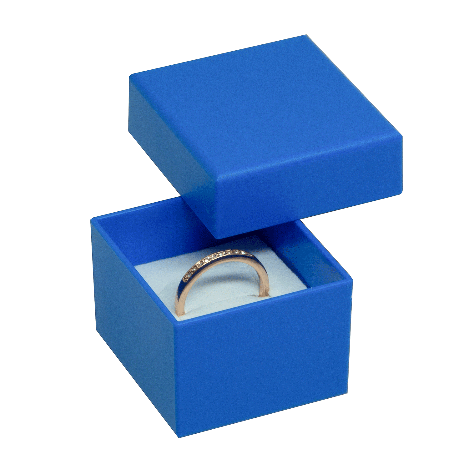 Bio-plastic boxes for rings - wedding rings - stud earrings
