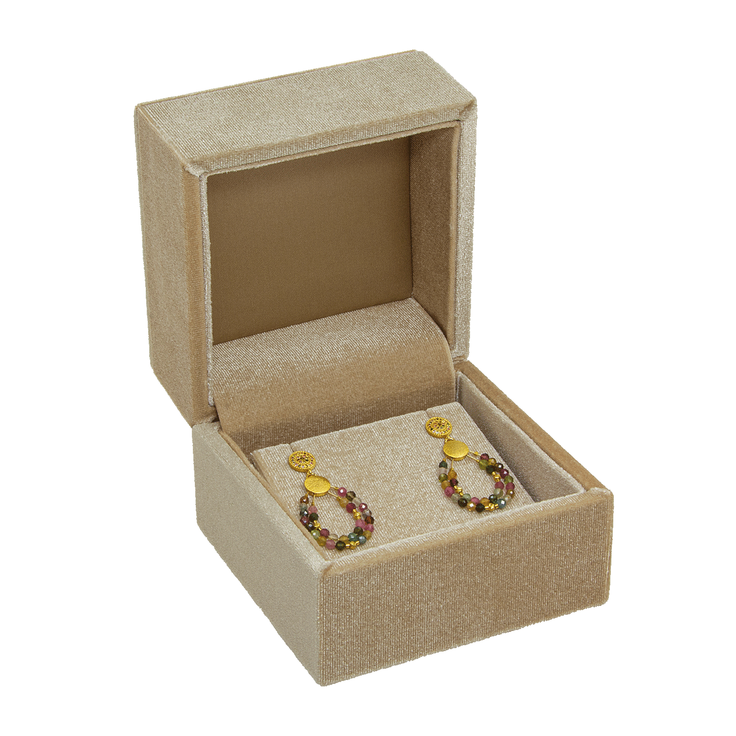 Jewellery cases with velvet cover for pendants - earrings - bracelets